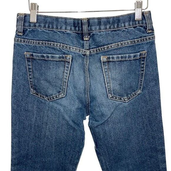 Old Navy Boys‎ Adjustable Waist Faded Loose Boot-Cut Jeans Blue Size 10 Husky - Picture 4 of 9
